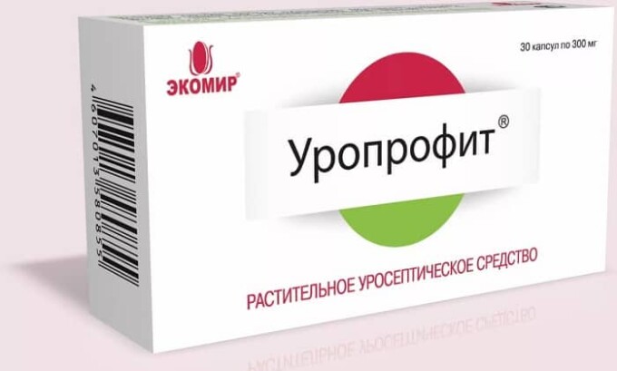 К лекарственным средствам от цистита относят препарат Уропрофит, имеющий ярко выраженный противомикробный, противовоспалительный и спазмолитический эффект