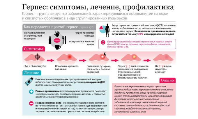 Но важно знать не только причины простуды на лице, но и основные симптомы его проявления