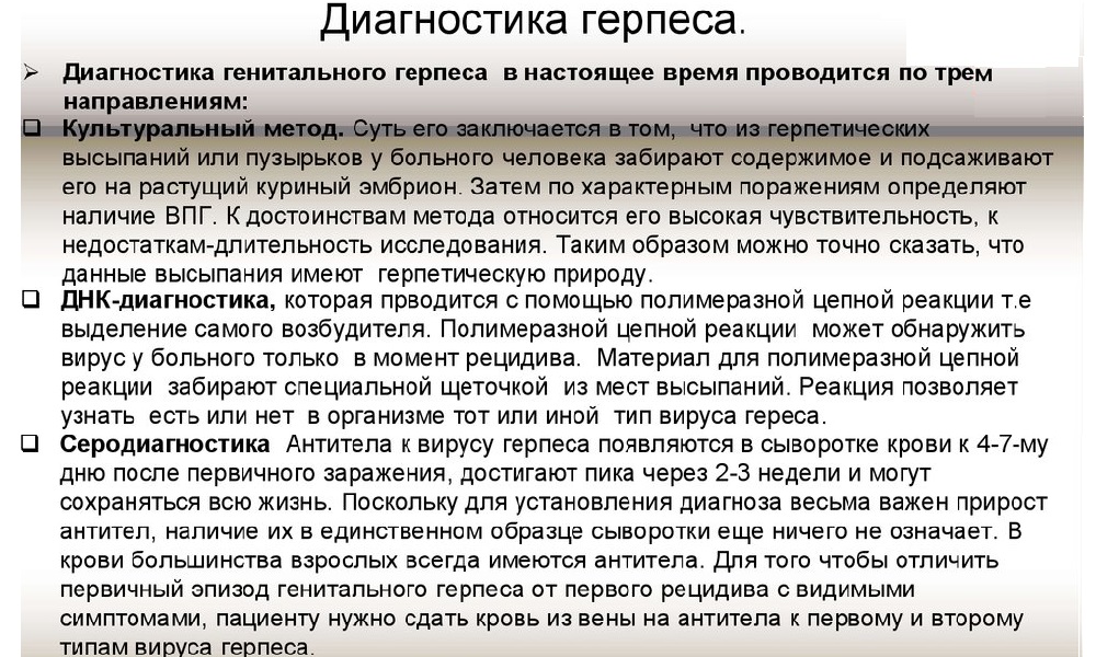 Симптомы герпеса у женщин